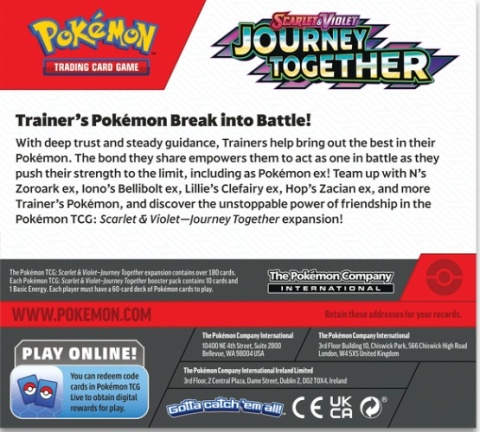 Pokemon TCG: Scarlet & Violet SV 9 Journey Together Booster