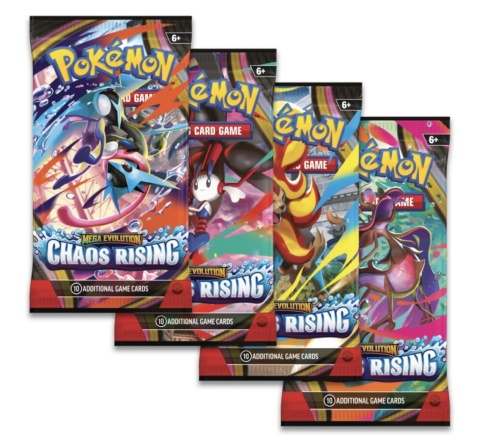 Pokemon TCG Chaos Rising Booster | Mega Evolution | Karty Pokemon Booster Pack