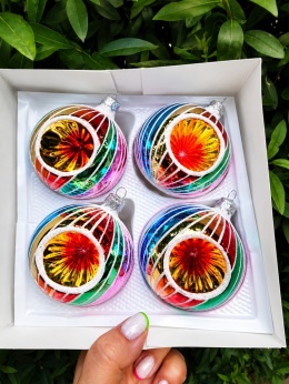 BOMBKI Z REFLEKTOREM WZÓR PRL WIELKOŚĆ 10 CM