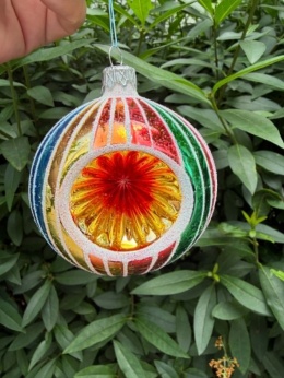 BOMBKI Z REFLEKTOREM WZÓR PRL WIELKOŚĆ 10 CM