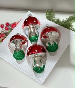 GRZYBY BOMBKI DUŻE 11 CM ZESTAW 4 SZT.