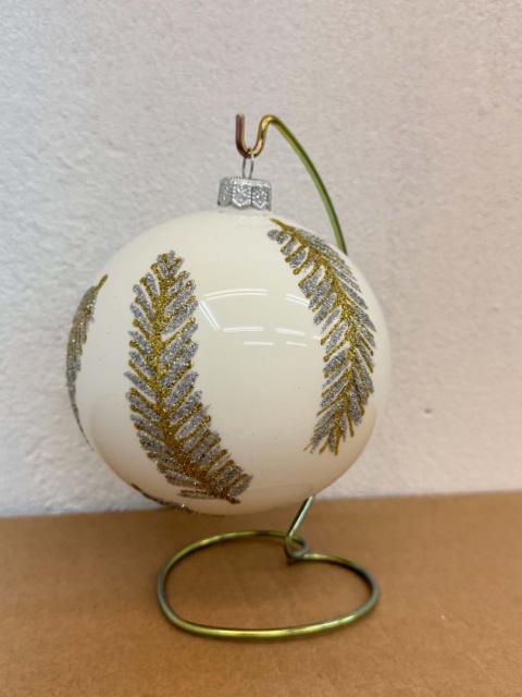 BOMBKI Z MOTYWEM PIÓR WIELKOŚĆ 12 CM